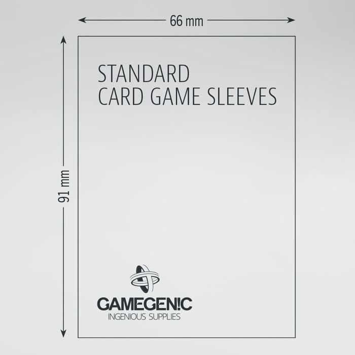 Gamegenic - Standard Card Prime Game Sleeves 66mm x 91mm (50)