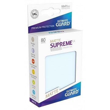 Ultimate Guard Sleeves Supreme UX Standard Sleeves Matte Clear 66mm x 91mm (80ct)