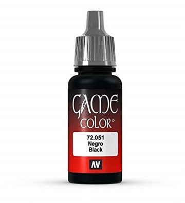 Vallejo Game Colors - Black (17 ml) - 72.051