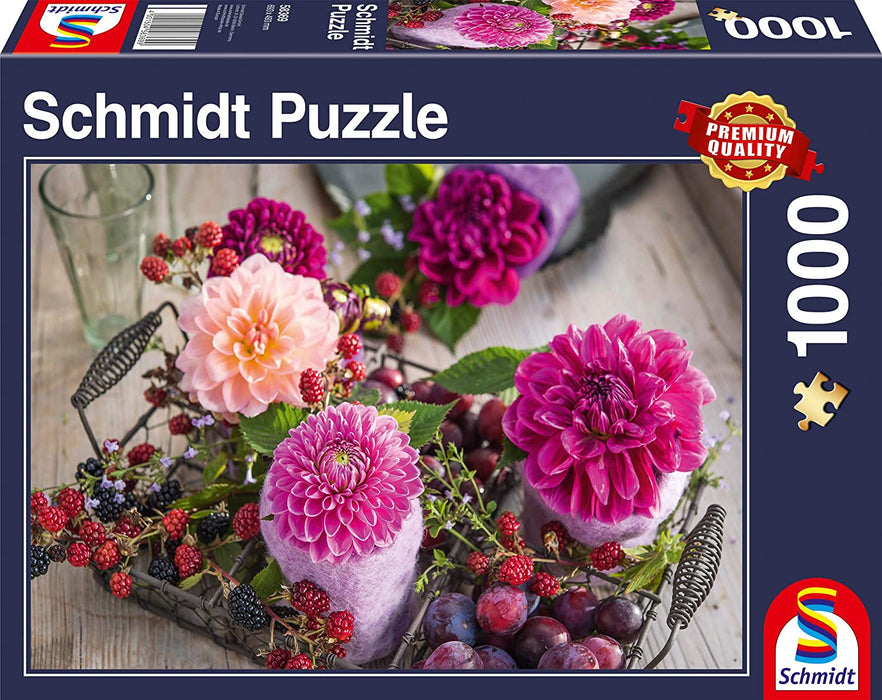 Schmidt Puzzle 1000pc - Berries and Flowers