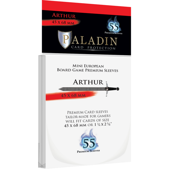 Paladin Card Sleeves: Arthur (Mini Euro): 45mm x 68mm