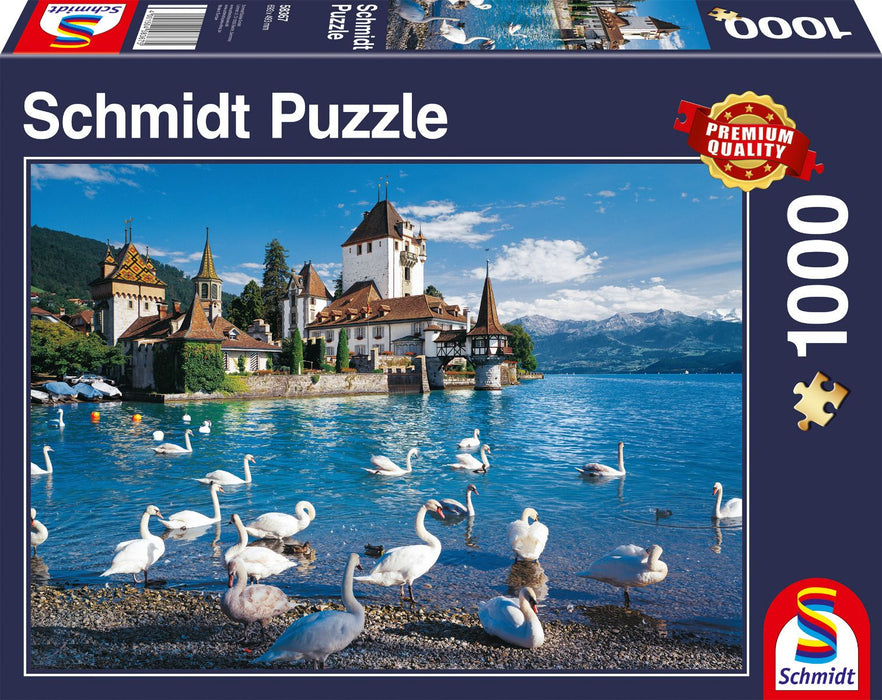 Schmidt Puzzle 1000pc - Lakeshore Swans