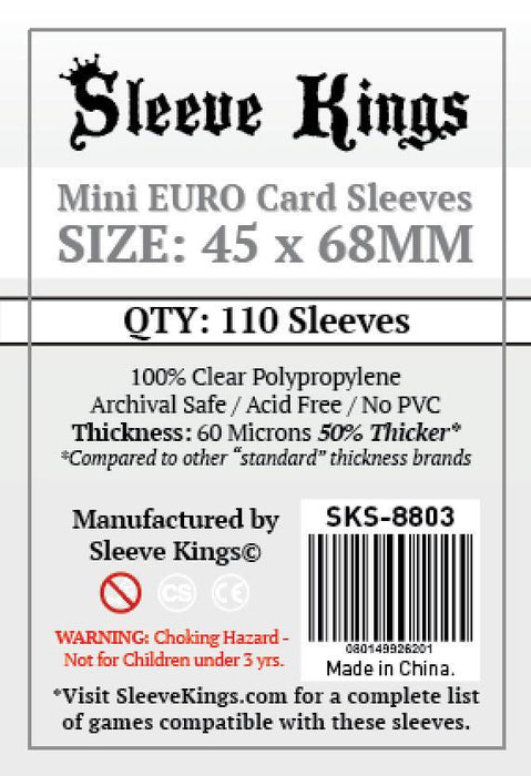 Sleeve Kings - Mini Euro Card Sleeves 45mm x 68mm (110)