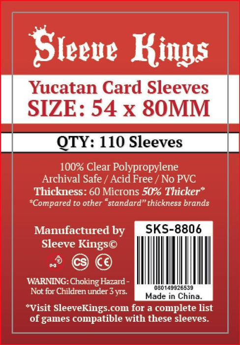 Sleeve Kings - Yucatan Card Sleeves 54mm x 80mm (110)