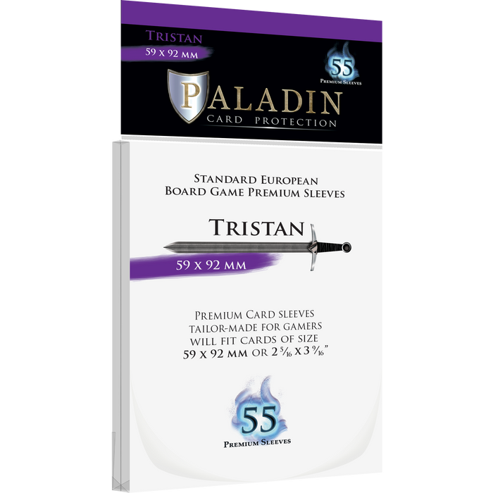 Paladin Card Sleeves: Tristan (Standard Euro): 59mm x 92mm