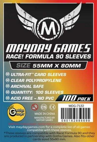 Mayday - Standard Race Formula 90 Card Sleeves 55mm x 80mm (100CT)
