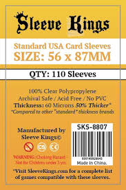 Sleeve Kings - Standard USA Sleeves 56mm x 87mm (110)