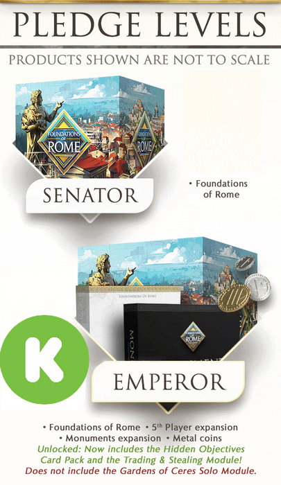 Foundations of Rome - Emperor Pledge (Kickstarter)